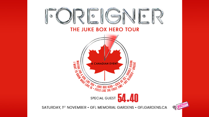 FOREIGNER: THE JUKE BOX HERO TOUR - GFL Memorial Gardens